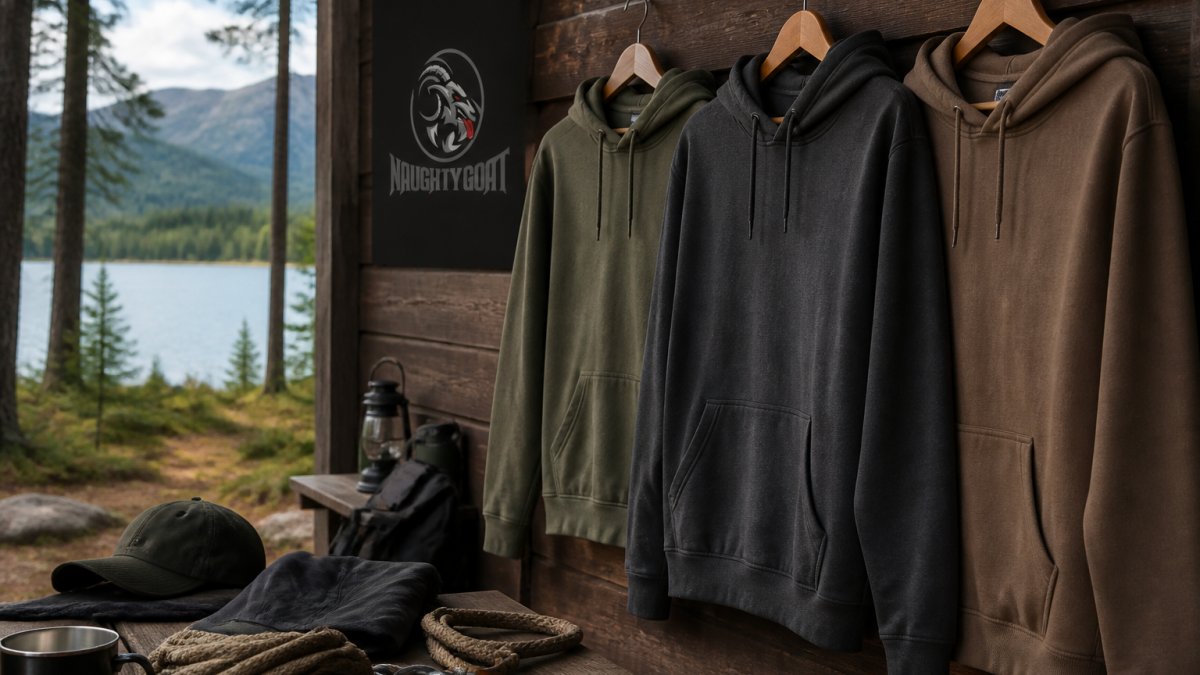 Best Outdoor Hoodies for Men: Shop Naughty Goat – Naughty Goat Graphics