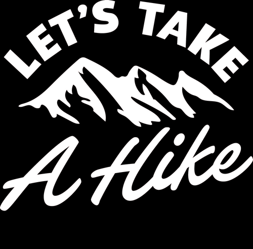 Let's Take a Hike Decal