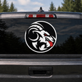 Naughty Goat Attitude - Wild 11"x11" Decal