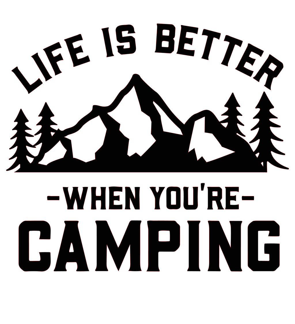 Life is Better When You're Camping Decal