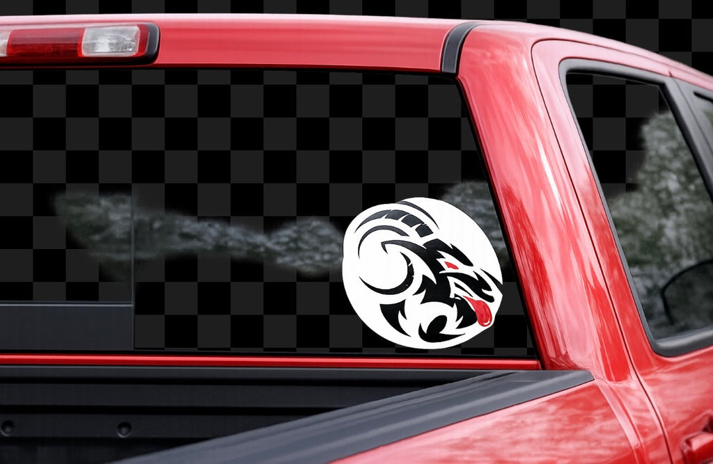 Naughty Goat Attitude - Untamed 11"x11"Decal