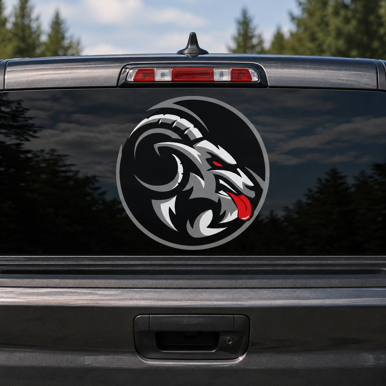 Naughty Goat Attitude - Intensity 11"x11" Decal