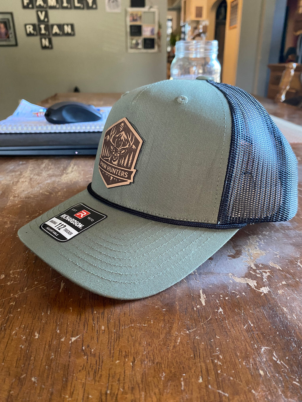 PNW Hunters leather patch hat
