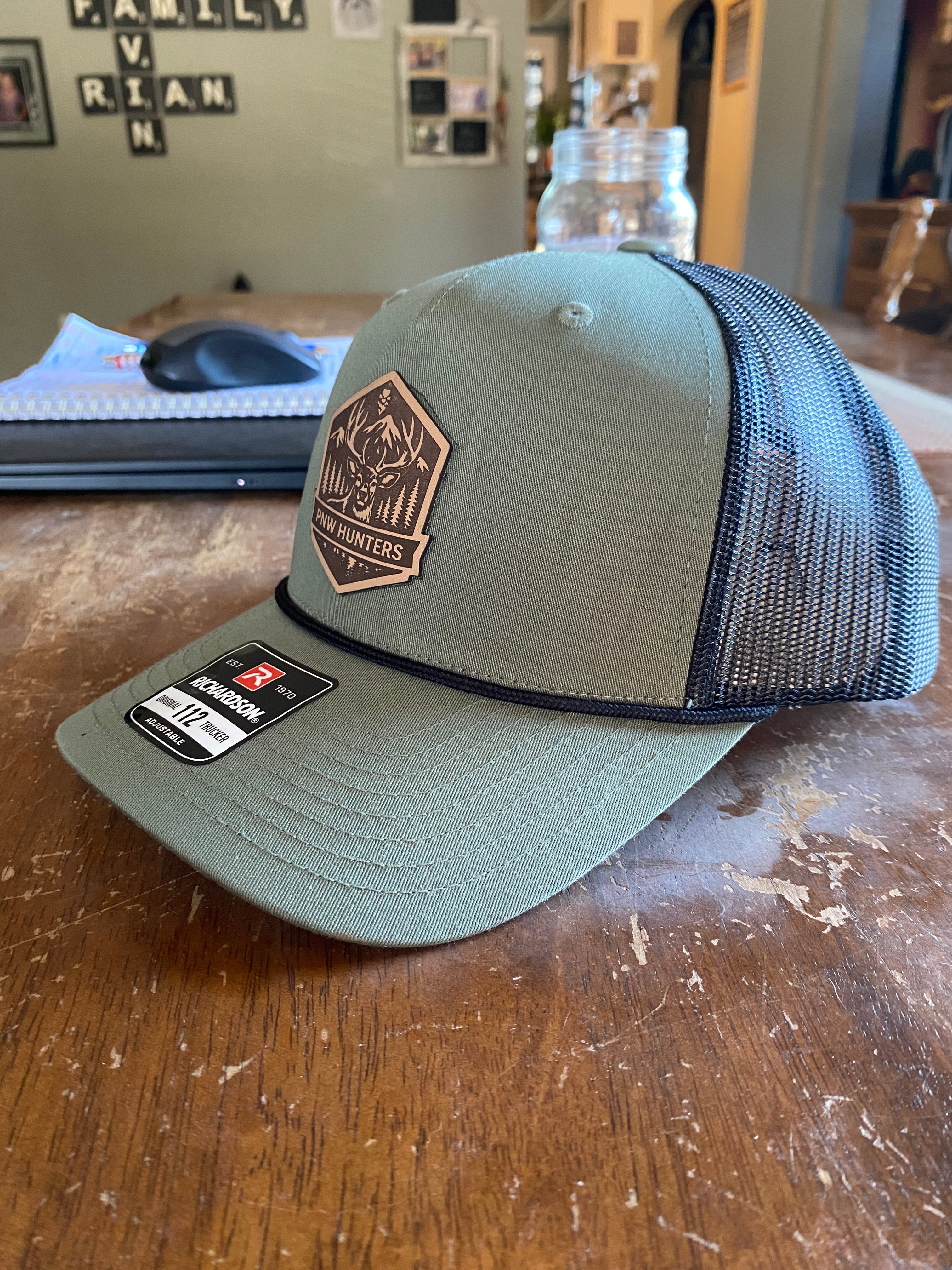 PNW Hunters leather patch hat