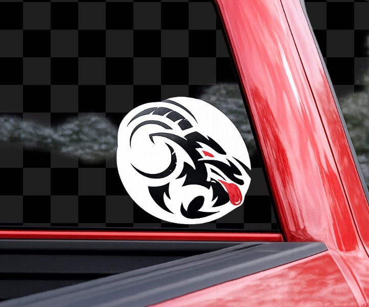 Naughty Goat Attitude - Untamed 11"x11"Decal