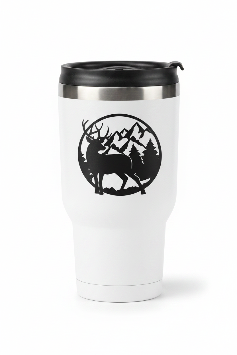 Stag Circle Decal