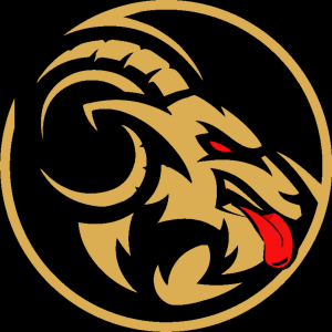 Naughty Goat Gold 4"x4" Decal