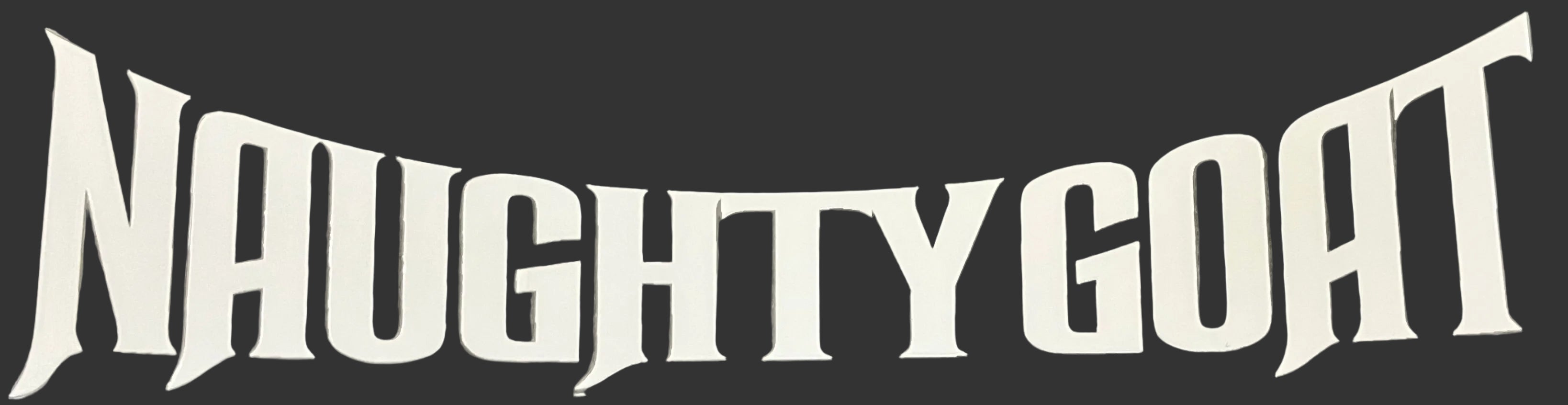 Naughty Goat Brand Name Decal