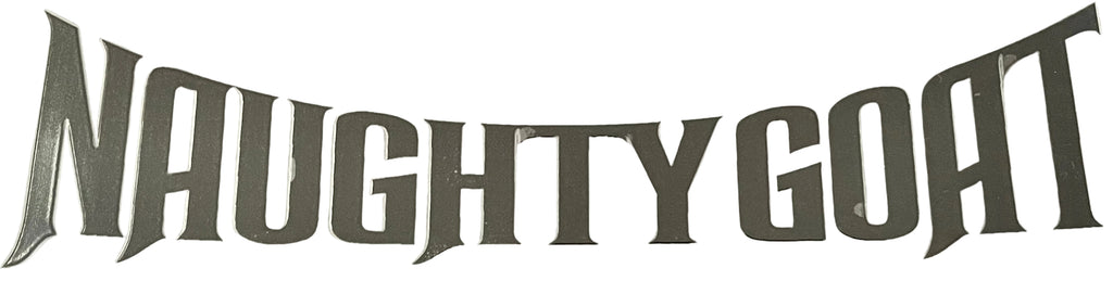 Naughty Goat Brand Name Decal
