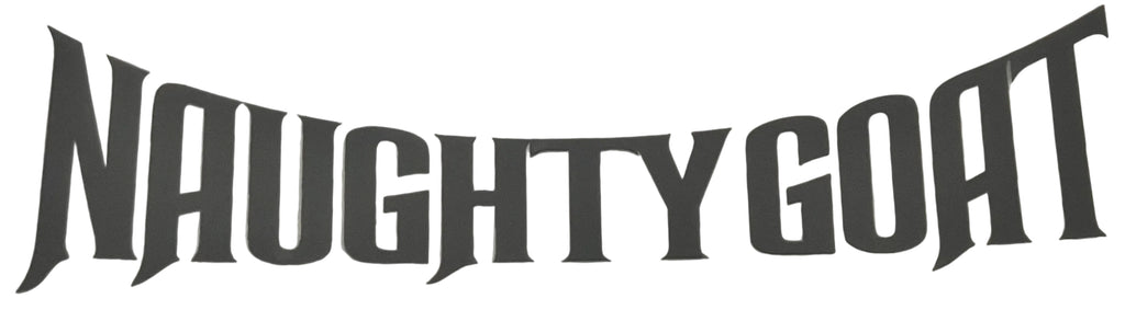 Naughty Goat Brand Name Decal