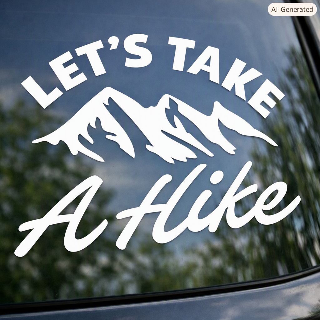 Let's Take a Hike Decal
