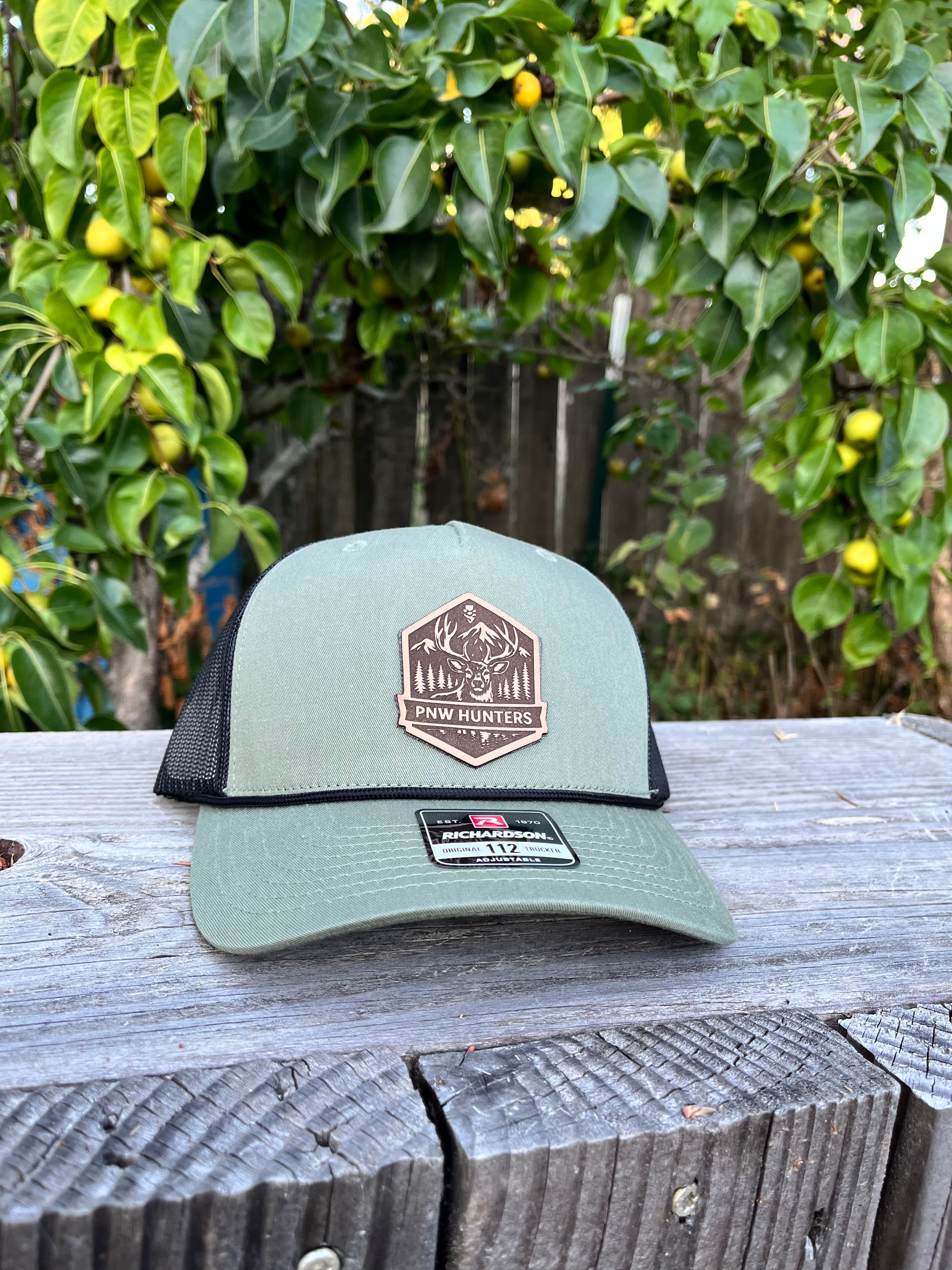 PNW Hunters leather patch hat