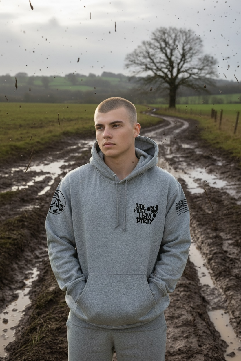 Rugged Origins - Gray - Ride fast leave dirty