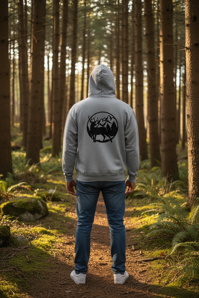 Rugged Origins - Gray - Stag Circle