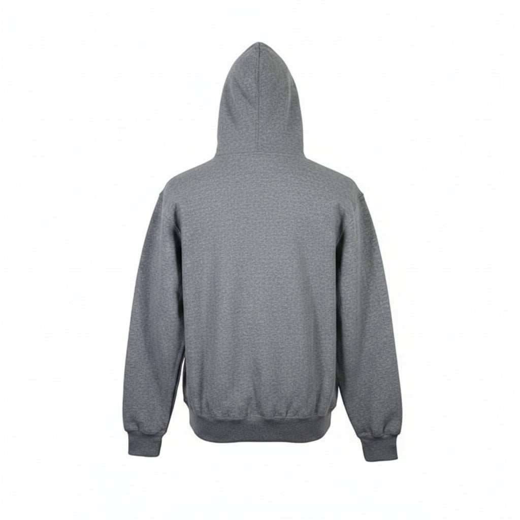 Gray hoodie on a white background