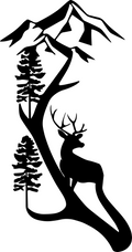 Buck in the Wild Decal